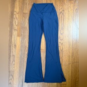 Flare Navy Yoga Pants 90 Degree by Reflex